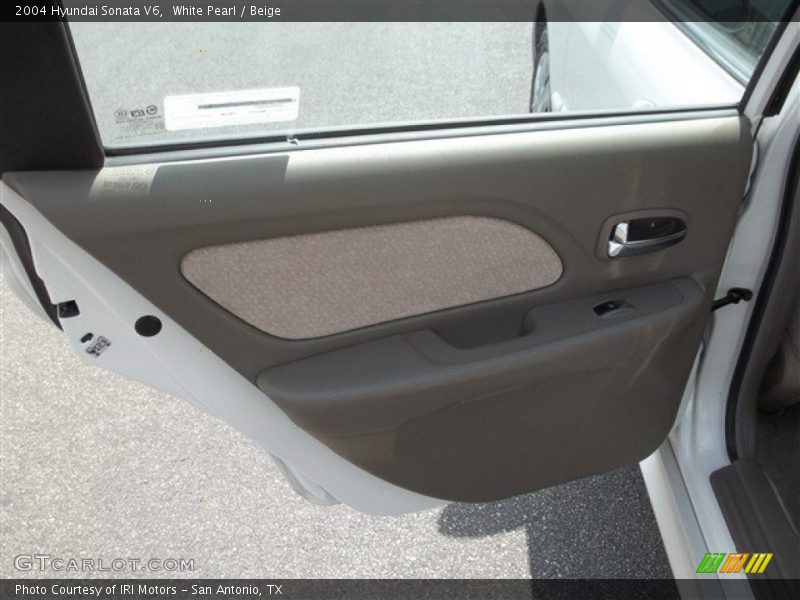 White Pearl / Beige 2004 Hyundai Sonata V6