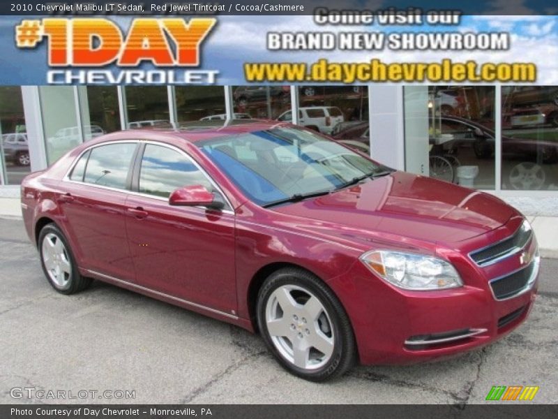 Red Jewel Tintcoat / Cocoa/Cashmere 2010 Chevrolet Malibu LT Sedan