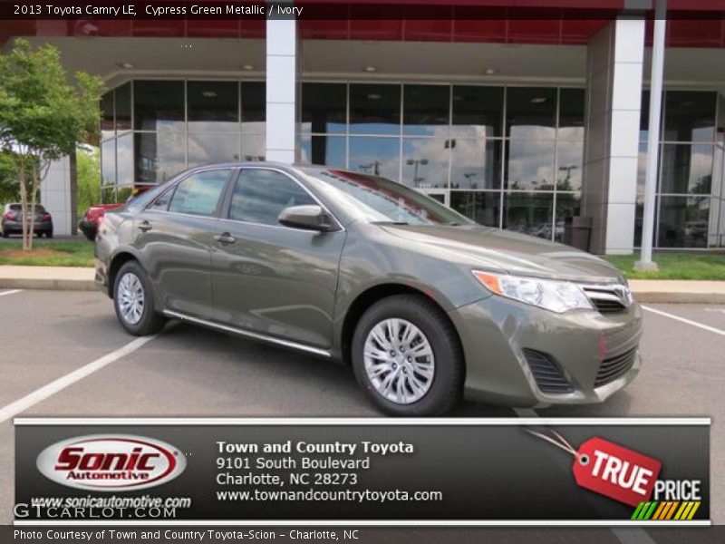 Cypress Green Metallic / Ivory 2013 Toyota Camry LE