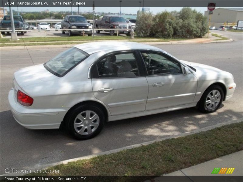 White Pearl / Beige 2004 Hyundai Sonata V6