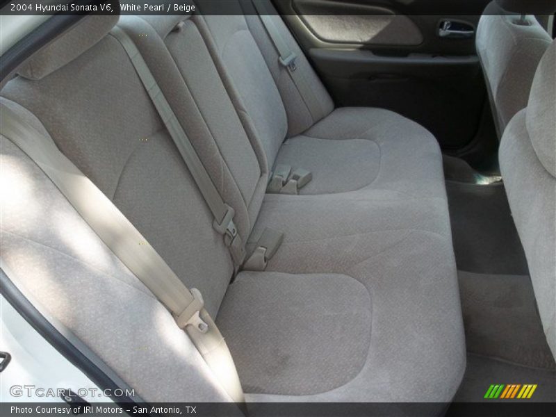 White Pearl / Beige 2004 Hyundai Sonata V6