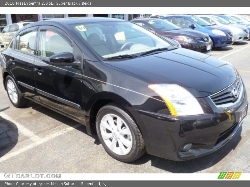 Super Black / Beige 2010 Nissan Sentra 2.0 SL