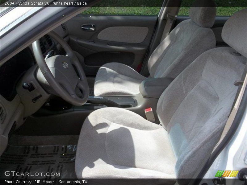 White Pearl / Beige 2004 Hyundai Sonata V6