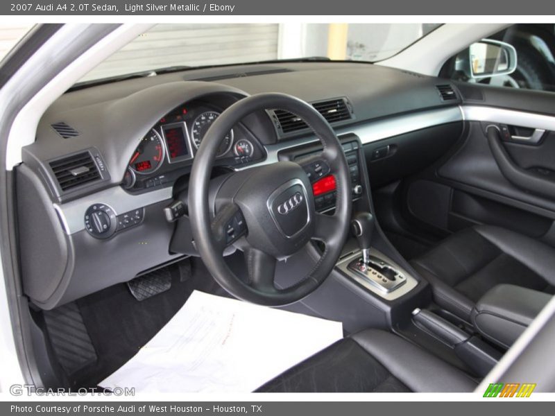 Light Silver Metallic / Ebony 2007 Audi A4 2.0T Sedan