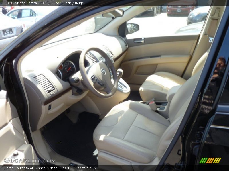 Super Black / Beige 2010 Nissan Sentra 2.0 SL