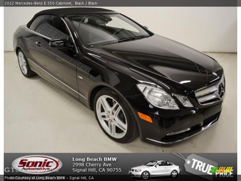 Black / Black 2012 Mercedes-Benz E 350 Cabriolet