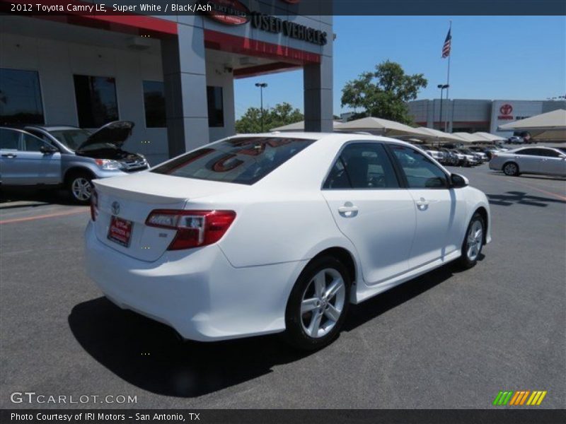 Super White / Black/Ash 2012 Toyota Camry LE