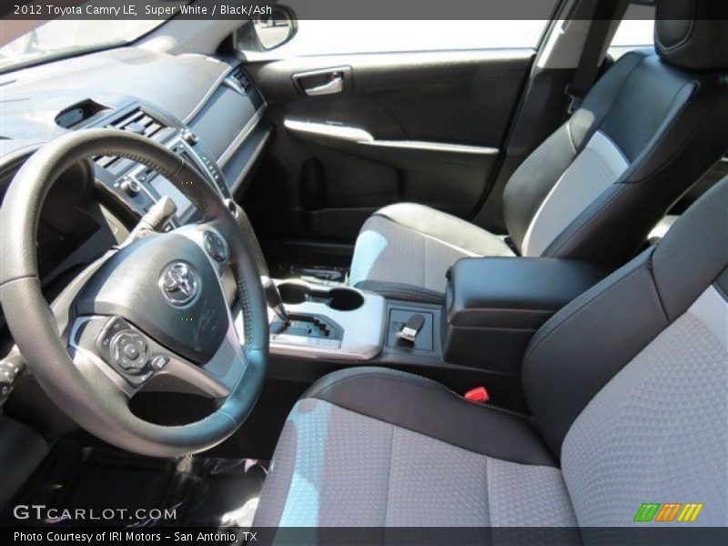 Super White / Black/Ash 2012 Toyota Camry LE