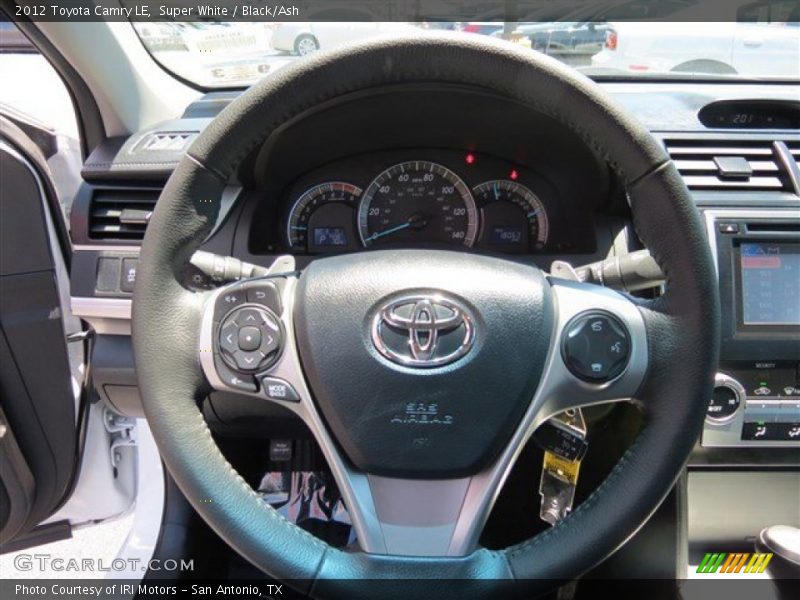 Super White / Black/Ash 2012 Toyota Camry LE