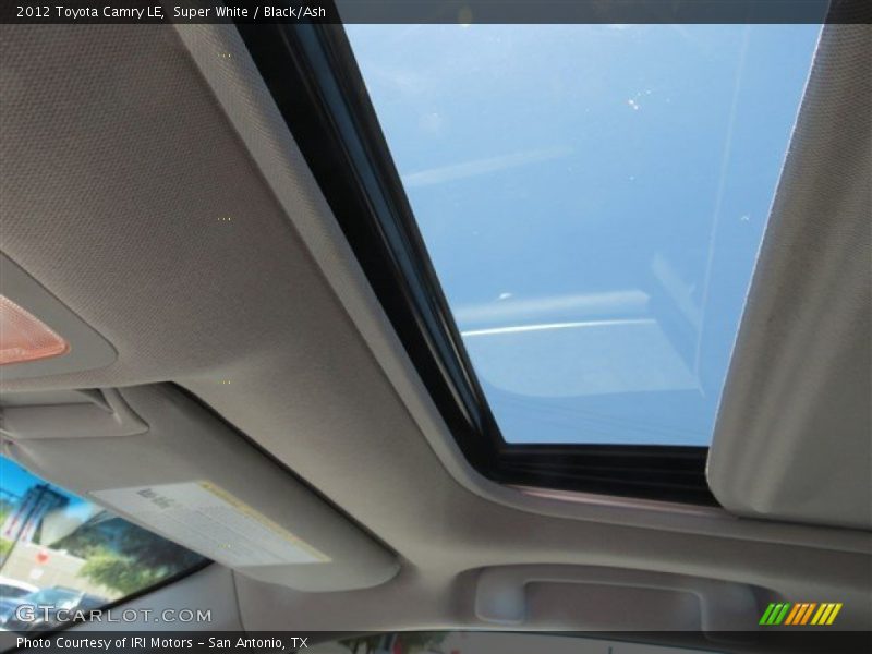 Super White / Black/Ash 2012 Toyota Camry LE