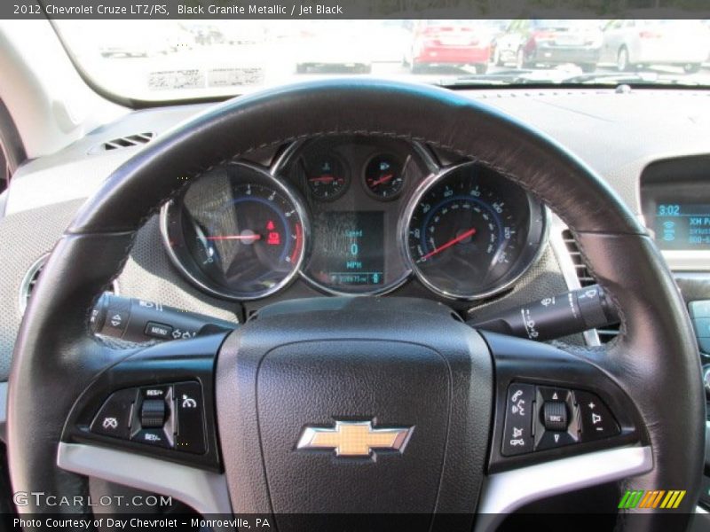 Black Granite Metallic / Jet Black 2012 Chevrolet Cruze LTZ/RS