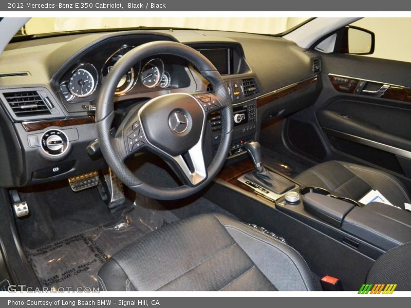 Black / Black 2012 Mercedes-Benz E 350 Cabriolet