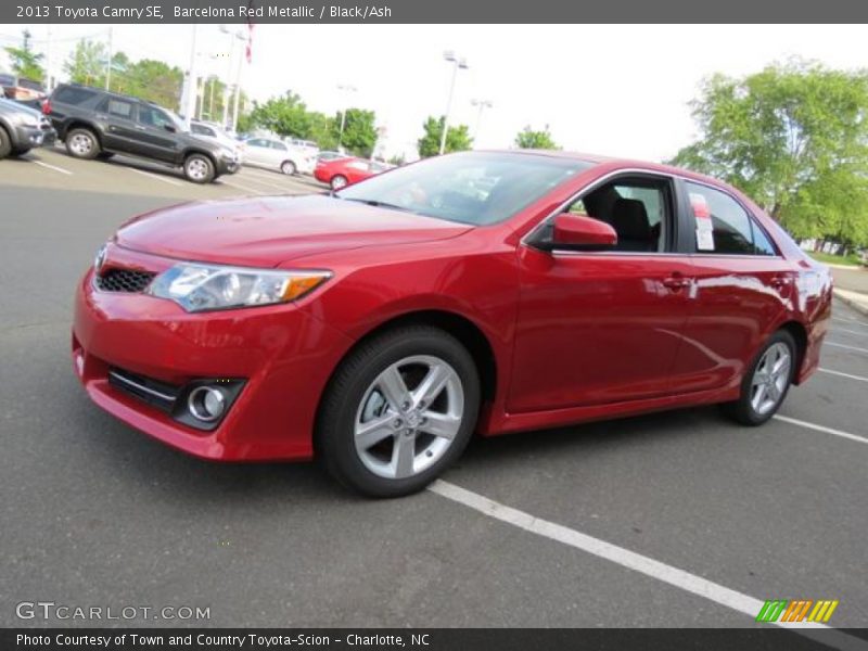 Barcelona Red Metallic / Black/Ash 2013 Toyota Camry SE