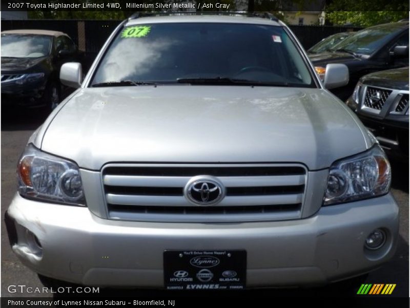 Millenium Silver Metallic / Ash Gray 2007 Toyota Highlander Limited 4WD