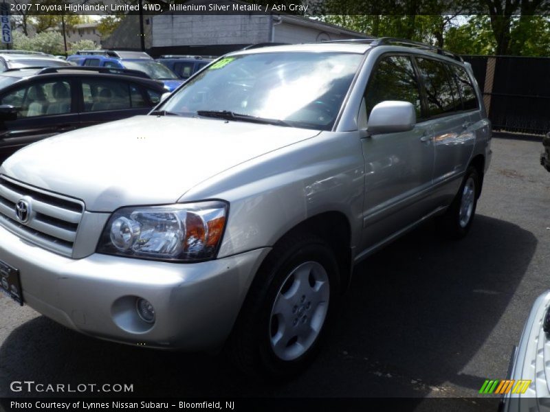 Millenium Silver Metallic / Ash Gray 2007 Toyota Highlander Limited 4WD