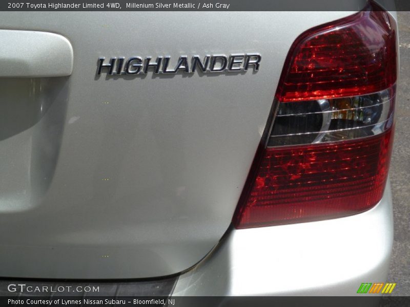 Millenium Silver Metallic / Ash Gray 2007 Toyota Highlander Limited 4WD