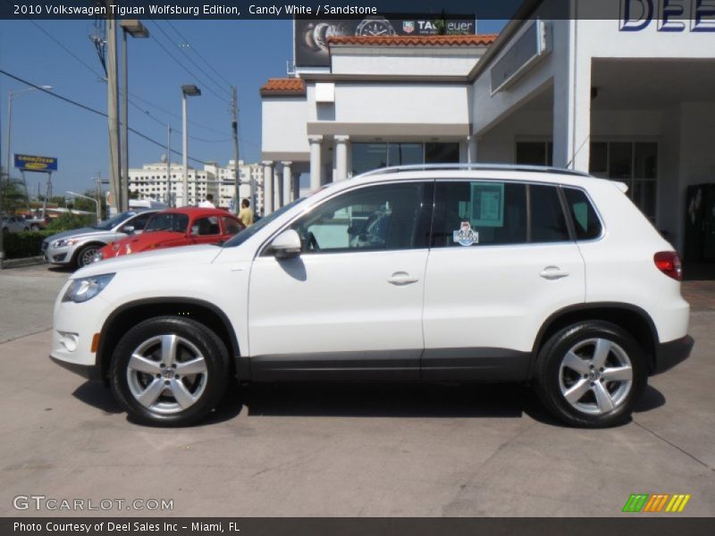 Candy White / Sandstone 2010 Volkswagen Tiguan Wolfsburg Edition