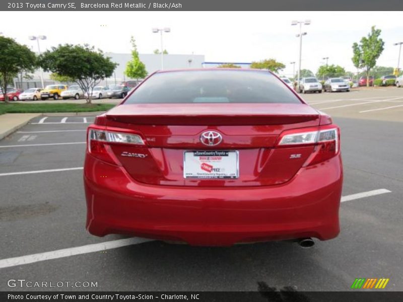Barcelona Red Metallic / Black/Ash 2013 Toyota Camry SE