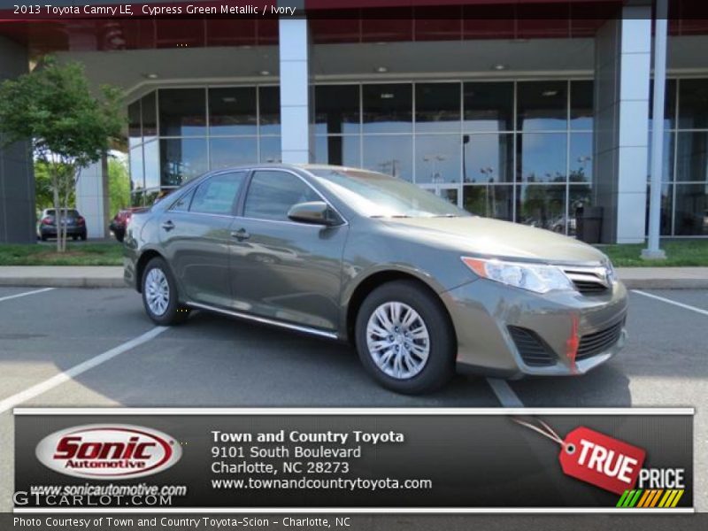 Cypress Green Metallic / Ivory 2013 Toyota Camry LE