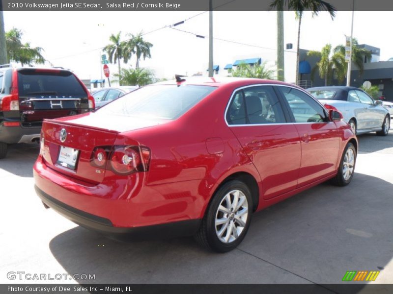 Salsa Red / Cornsilk Beige 2010 Volkswagen Jetta SE Sedan