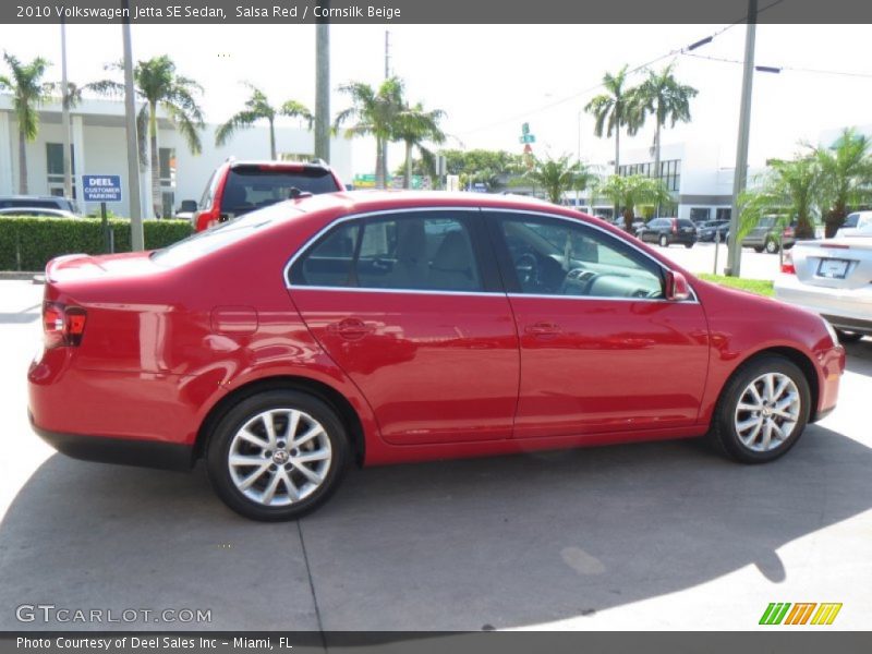 Salsa Red / Cornsilk Beige 2010 Volkswagen Jetta SE Sedan