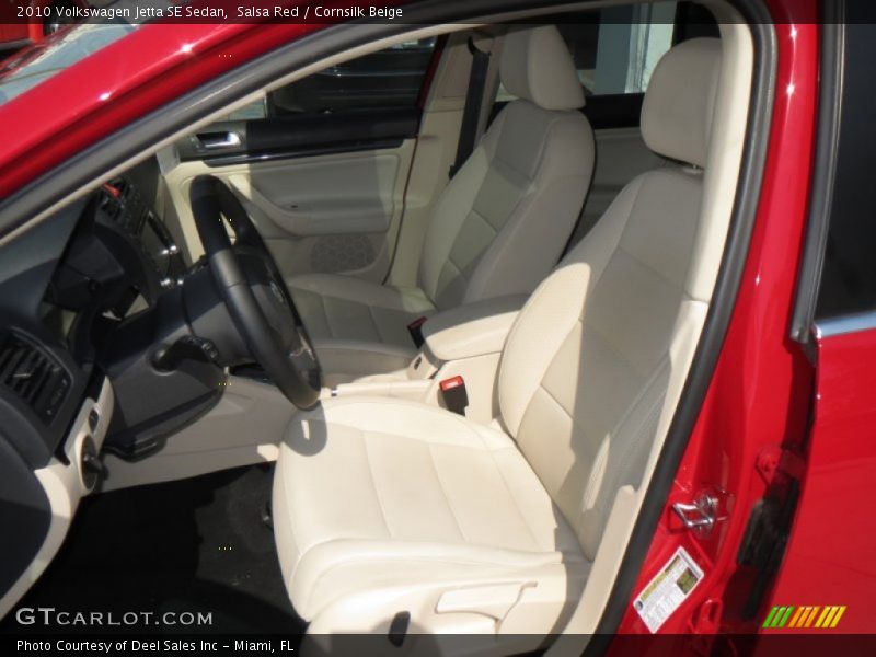 Salsa Red / Cornsilk Beige 2010 Volkswagen Jetta SE Sedan