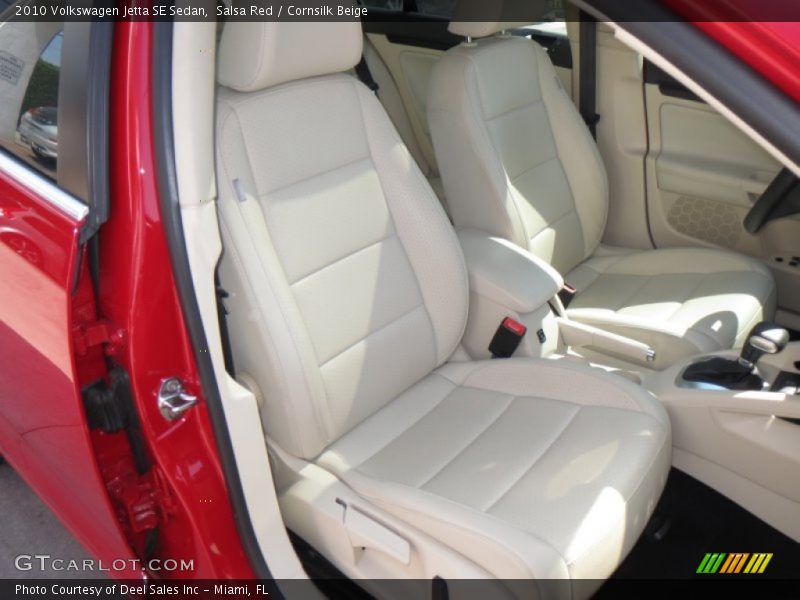 Salsa Red / Cornsilk Beige 2010 Volkswagen Jetta SE Sedan