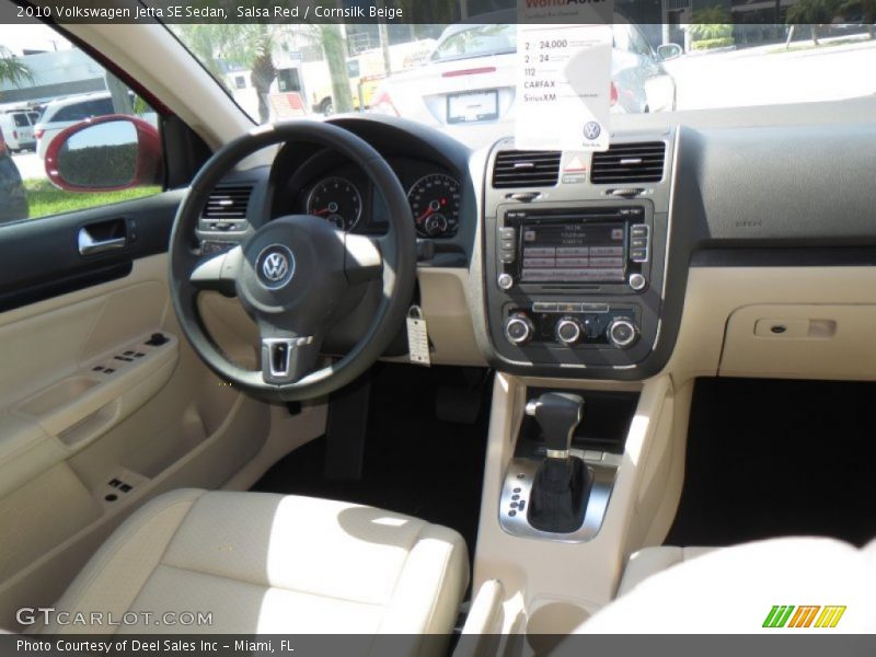 Salsa Red / Cornsilk Beige 2010 Volkswagen Jetta SE Sedan
