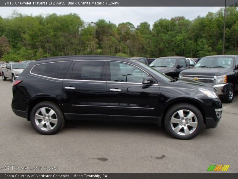 Black Granite Metallic / Ebony 2013 Chevrolet Traverse LTZ AWD