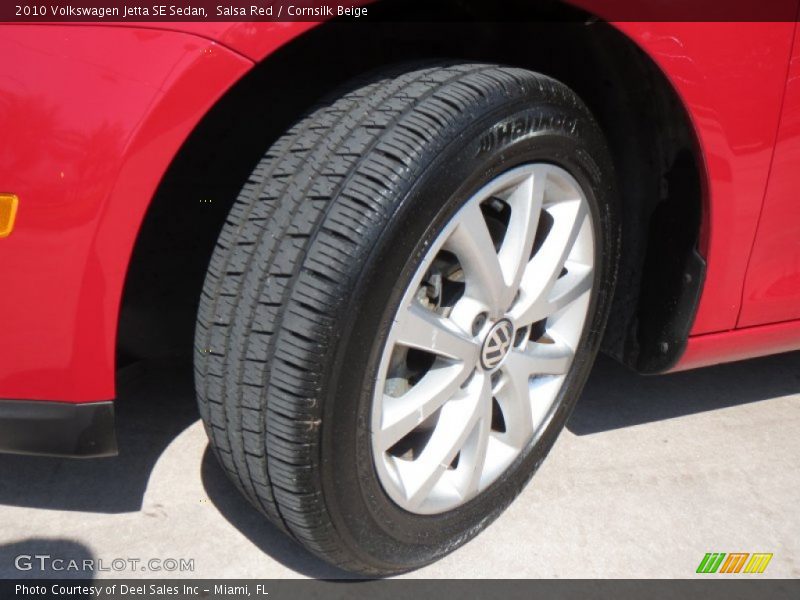 Salsa Red / Cornsilk Beige 2010 Volkswagen Jetta SE Sedan