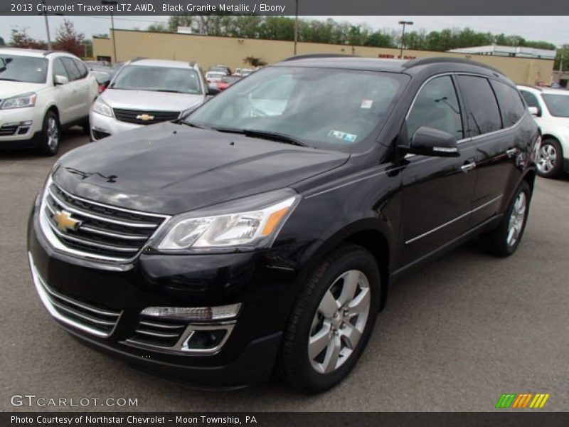 Black Granite Metallic / Ebony 2013 Chevrolet Traverse LTZ AWD