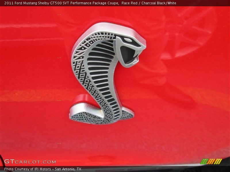 Race Red / Charcoal Black/White 2011 Ford Mustang Shelby GT500 SVT Performance Package Coupe