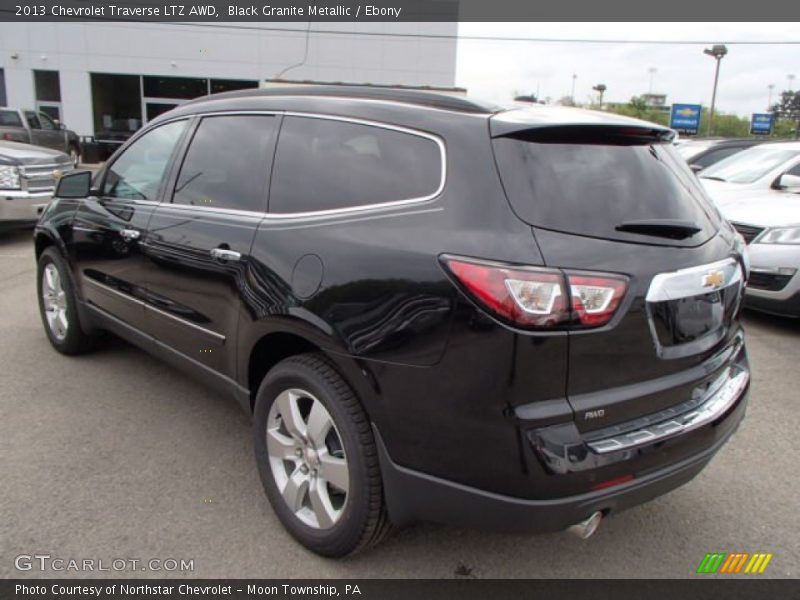 Black Granite Metallic / Ebony 2013 Chevrolet Traverse LTZ AWD