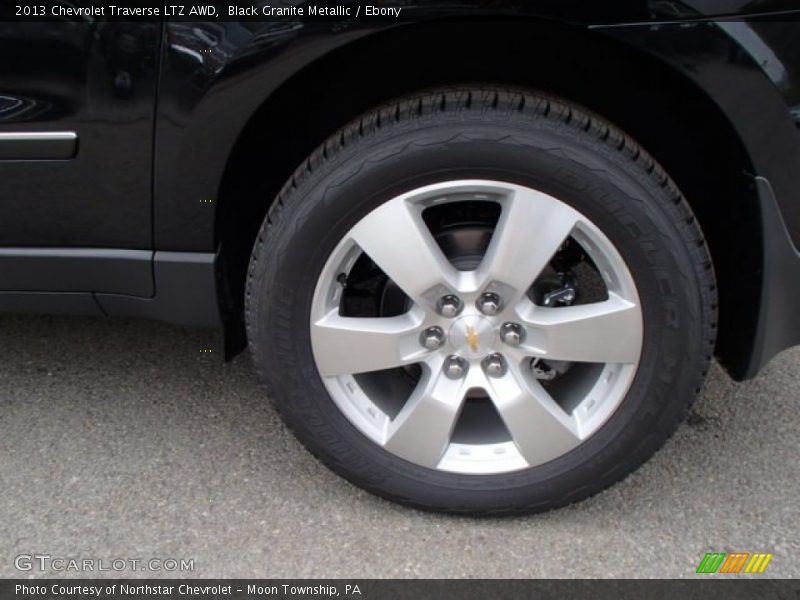 Black Granite Metallic / Ebony 2013 Chevrolet Traverse LTZ AWD