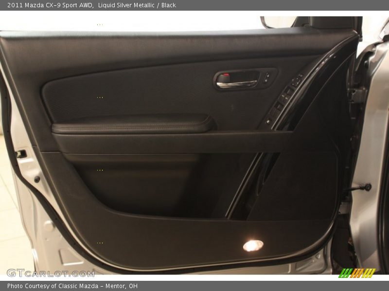 Liquid Silver Metallic / Black 2011 Mazda CX-9 Sport AWD