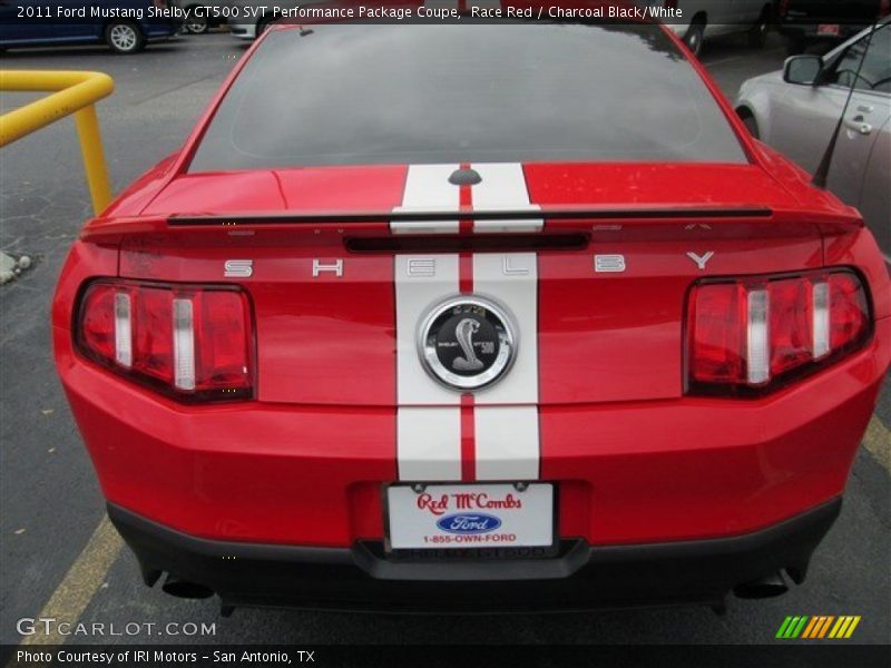Race Red / Charcoal Black/White 2011 Ford Mustang Shelby GT500 SVT Performance Package Coupe