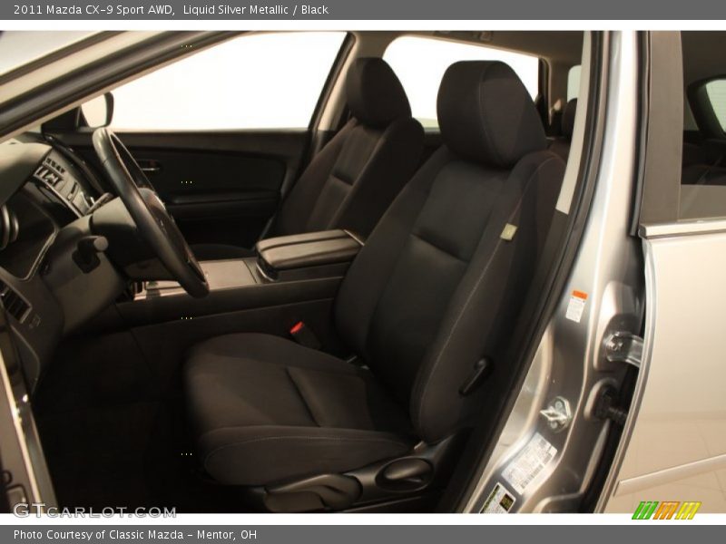 Liquid Silver Metallic / Black 2011 Mazda CX-9 Sport AWD