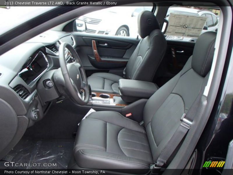 Black Granite Metallic / Ebony 2013 Chevrolet Traverse LTZ AWD
