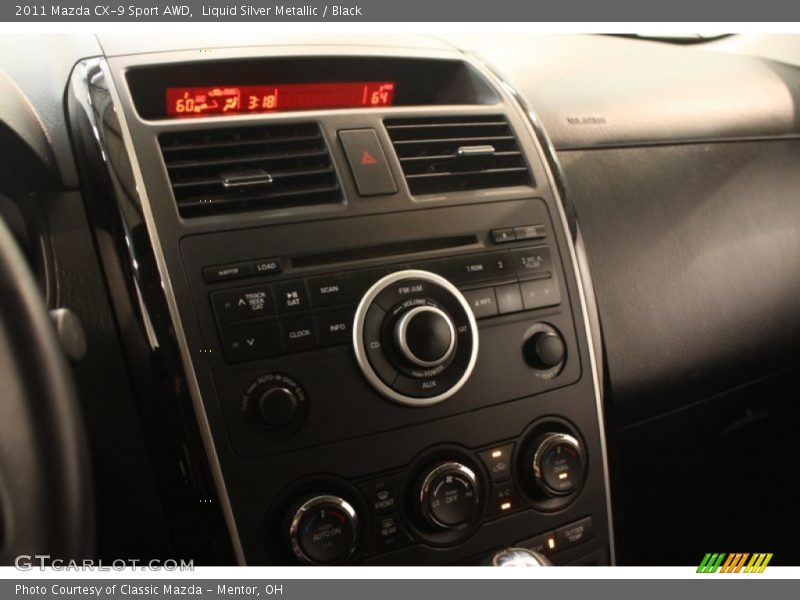 Liquid Silver Metallic / Black 2011 Mazda CX-9 Sport AWD