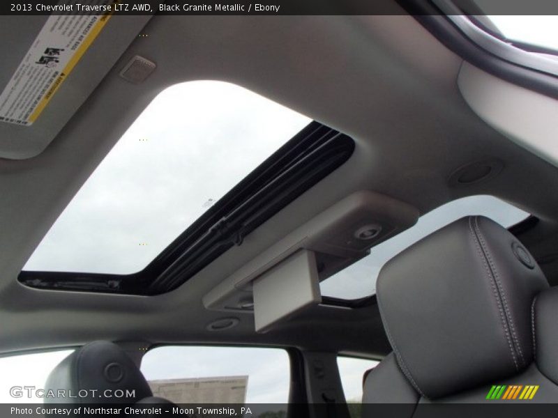 Black Granite Metallic / Ebony 2013 Chevrolet Traverse LTZ AWD