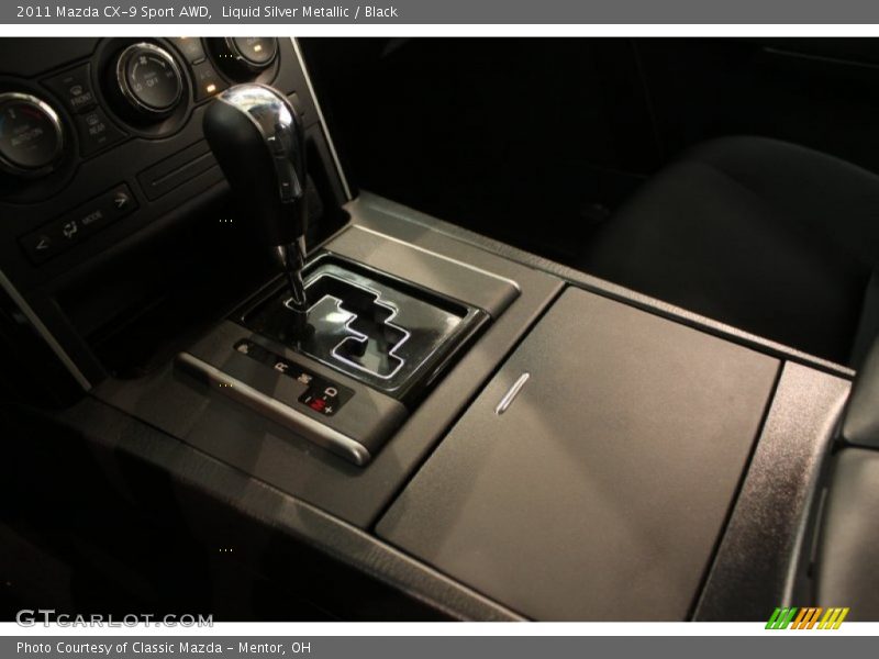 Liquid Silver Metallic / Black 2011 Mazda CX-9 Sport AWD