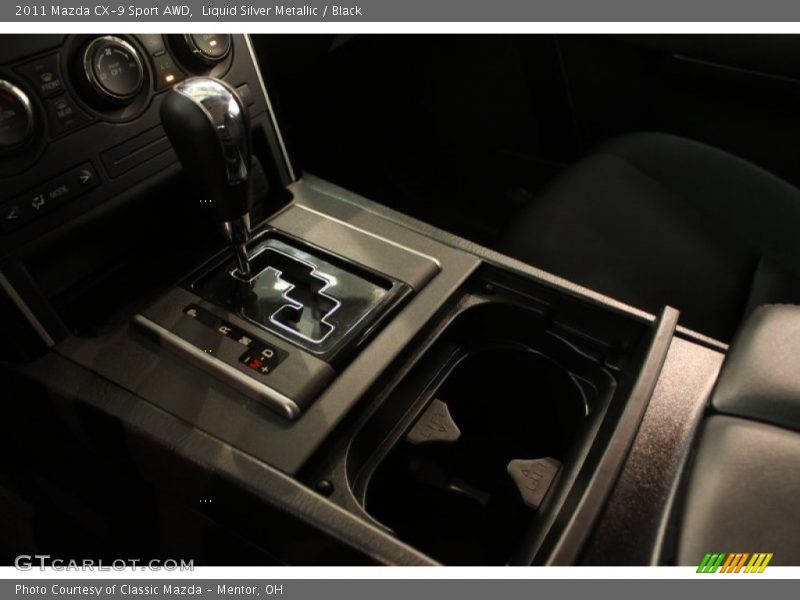 Liquid Silver Metallic / Black 2011 Mazda CX-9 Sport AWD