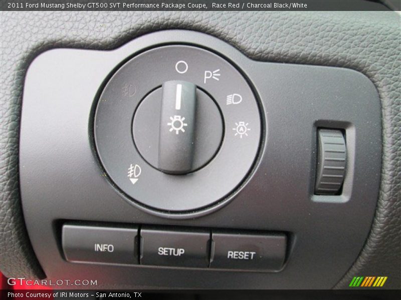 Controls of 2011 Mustang Shelby GT500 SVT Performance Package Coupe