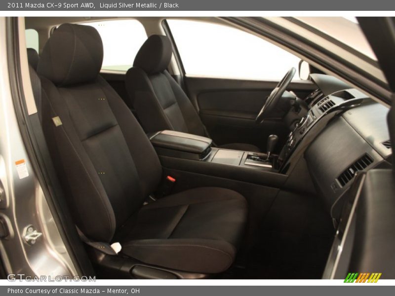 Liquid Silver Metallic / Black 2011 Mazda CX-9 Sport AWD