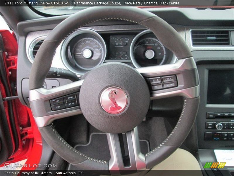  2011 Mustang Shelby GT500 SVT Performance Package Coupe Steering Wheel