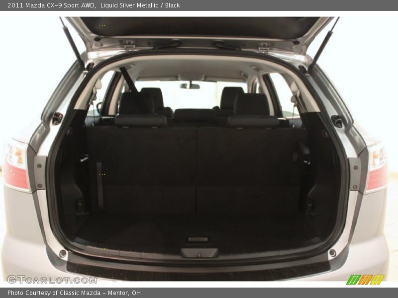 Liquid Silver Metallic / Black 2011 Mazda CX-9 Sport AWD