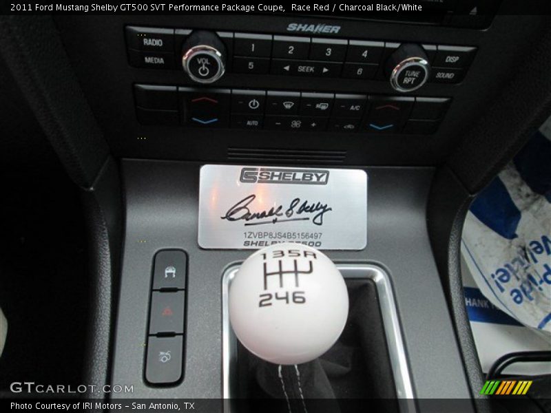 Controls of 2011 Mustang Shelby GT500 SVT Performance Package Coupe