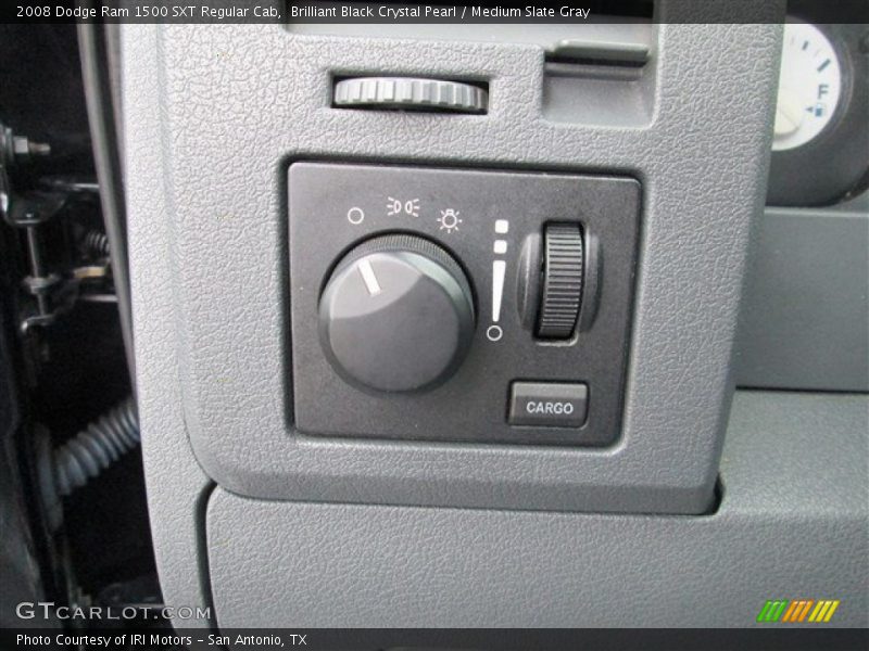 Brilliant Black Crystal Pearl / Medium Slate Gray 2008 Dodge Ram 1500 SXT Regular Cab