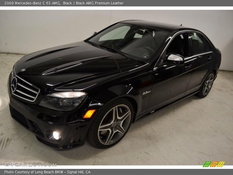 Black / Black AMG Premium Leather 2009 Mercedes-Benz C 63 AMG