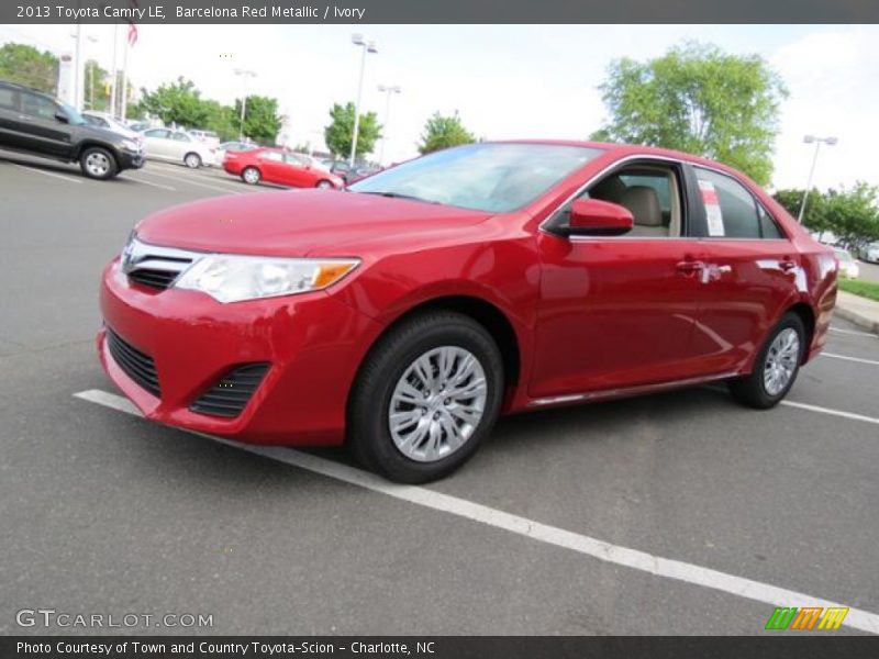 Barcelona Red Metallic / Ivory 2013 Toyota Camry LE